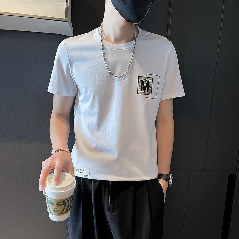 Camiseta Masculina de Manga Cu - Korean Daily Lifestyle avaliação e preço