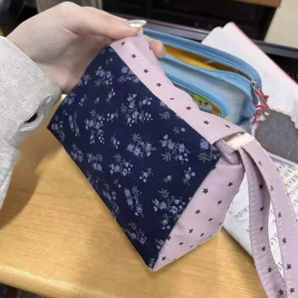 Bolsa de Maquiagem Floral Roxa - Korean Lifestyle & Kids Boutique avaliação e preço