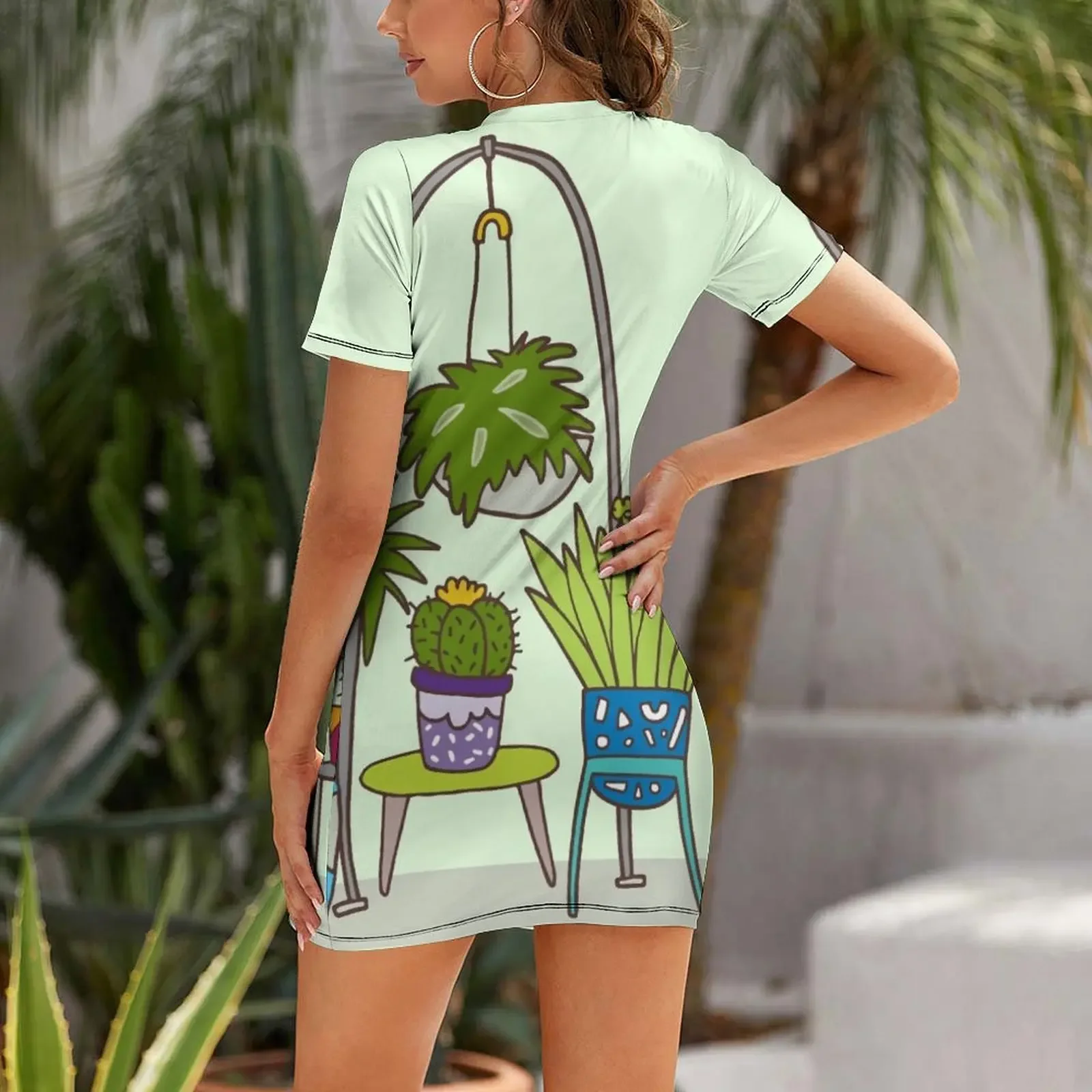 Vestido de manga curta com est - Korean Girls Lifestyle avaliação e preço